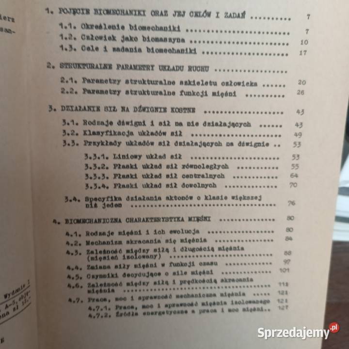 Zarys biomechaniki książki wysyłka Trójmiasto Gdańsk sprzedam
