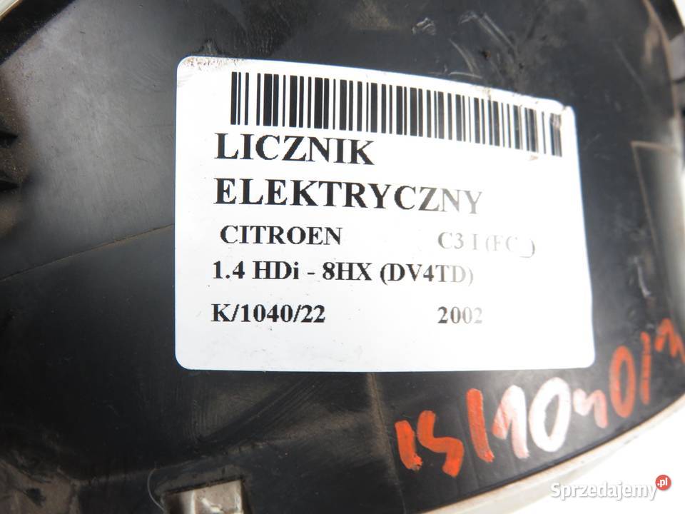 LICZNIK CITROEN C3 I FC 14 HDi 8V 8HX sprzedam