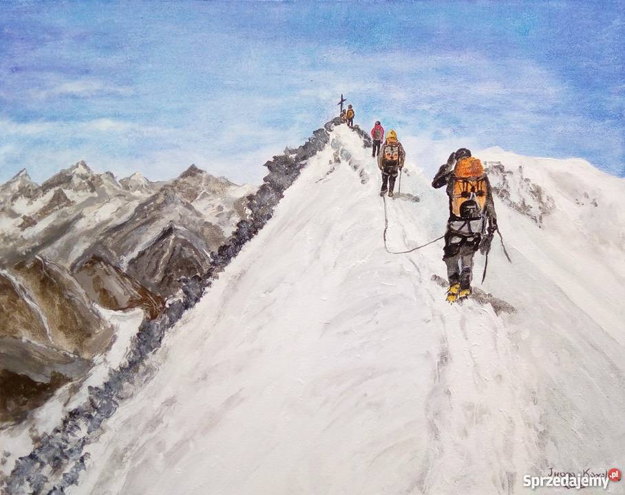 Obraz ręcznie malowany W drodze na Allalinhorn wielkopolskie Kalisz
