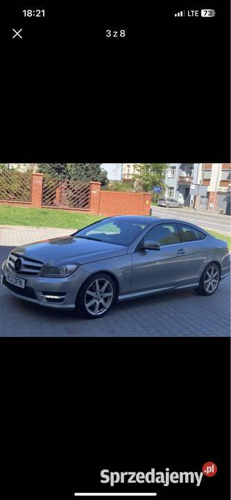 Mercedes C250cdi Coupe amg pakiet 2012 Klasa C Kielce
