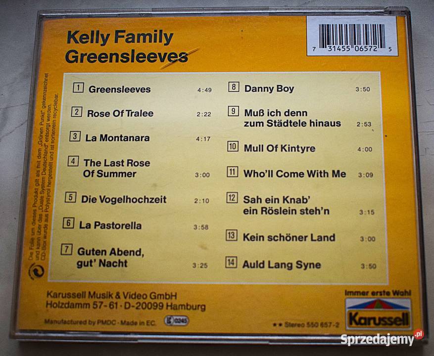 Kelly Family Greensleeves CD Płyty i kasety sprzedam