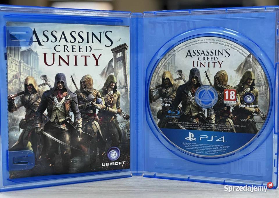 Gra 4 Assassins Creed Unity dla dzieci Gry komputerowe i konsolowe Elbląg sprzedam