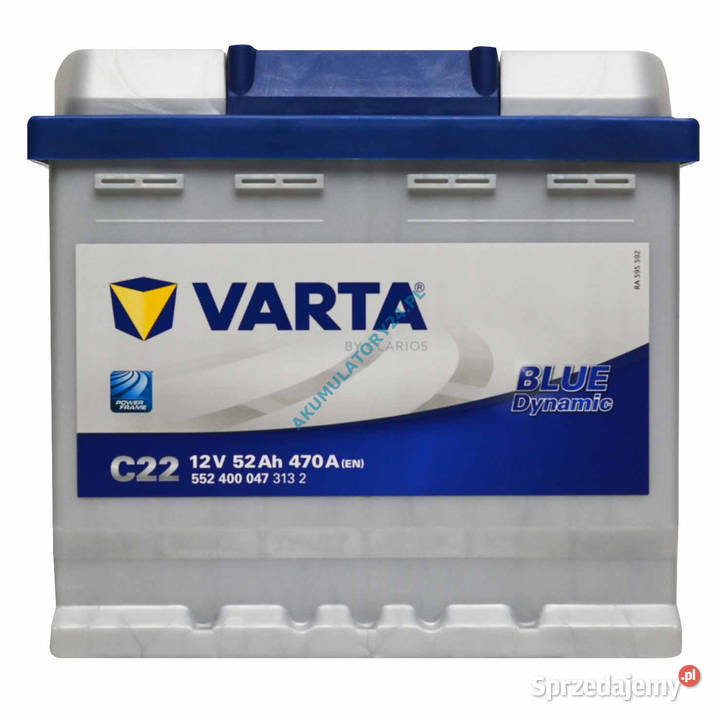 Akumulator VARTA C22 52AH 470A EN PRAWY dolnośląskie Lubin