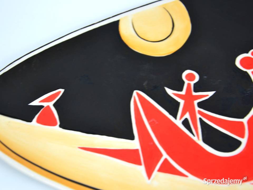 Patera art deco Zsolnay Trk Jnos Węgry lata 60te Warszawa