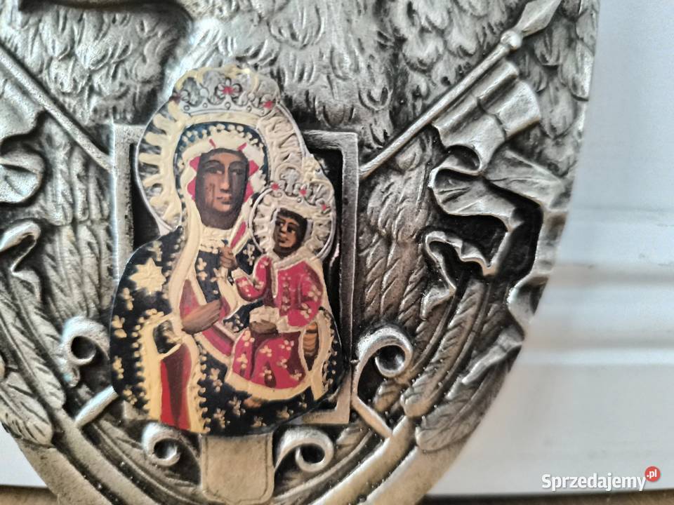 Piękny Ryngraf z orłem polskim i Matką boską Łódź sprzedam