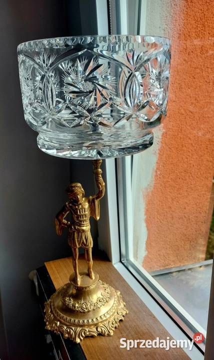 Piękna wielka patera kryształowa Wrocław