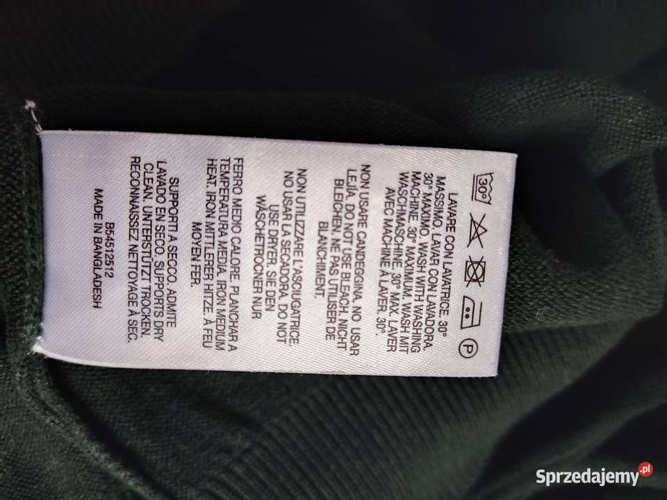 Sweter Polo Club zielony Głuchołazy