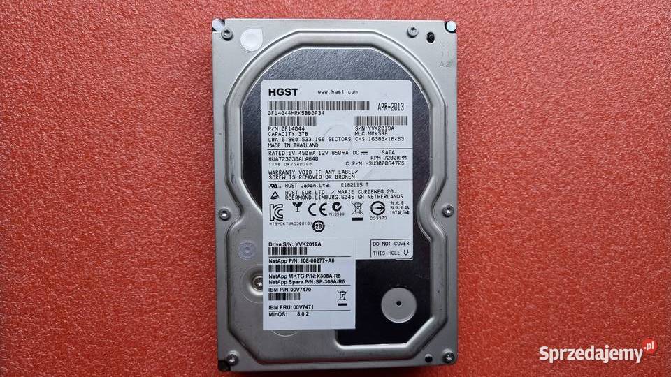 Dyski HDD Hitachi 7K3000 Ultrastar mazowieckie sprzedam