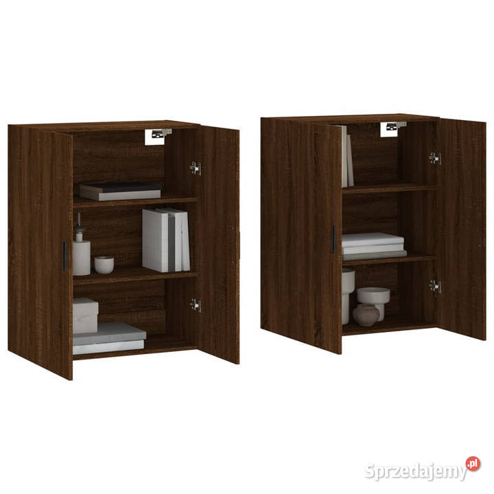 Szafki wiszące brązowy dąb 2 695x34x90 WM3195642 Warszawa