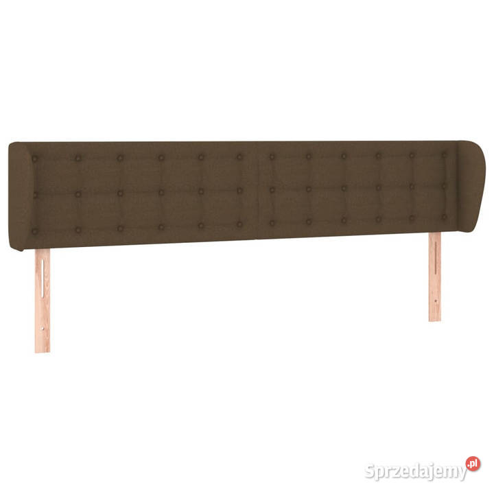 Zagłówek uszak ciemnobrązowy 163x23x7888 tkanina Warszawa