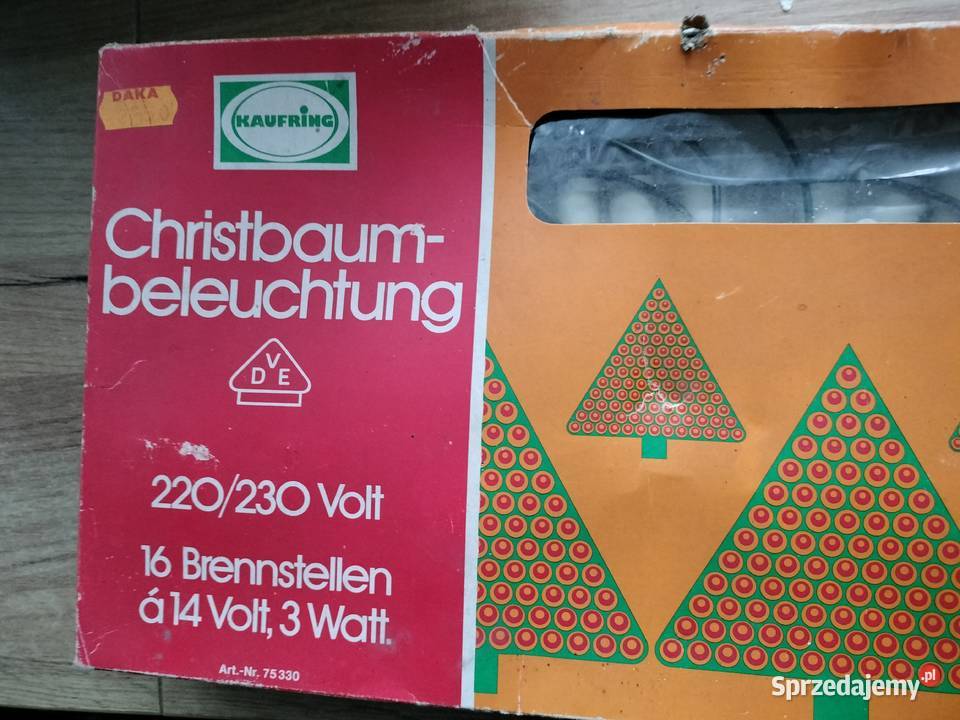 Lampki na choinkę w starym stylu zachodniopomorskie sprzedam
