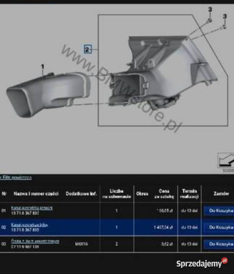 BMW S 1000 RR S1000RR K46 2021 AIRBOX KANAŁ