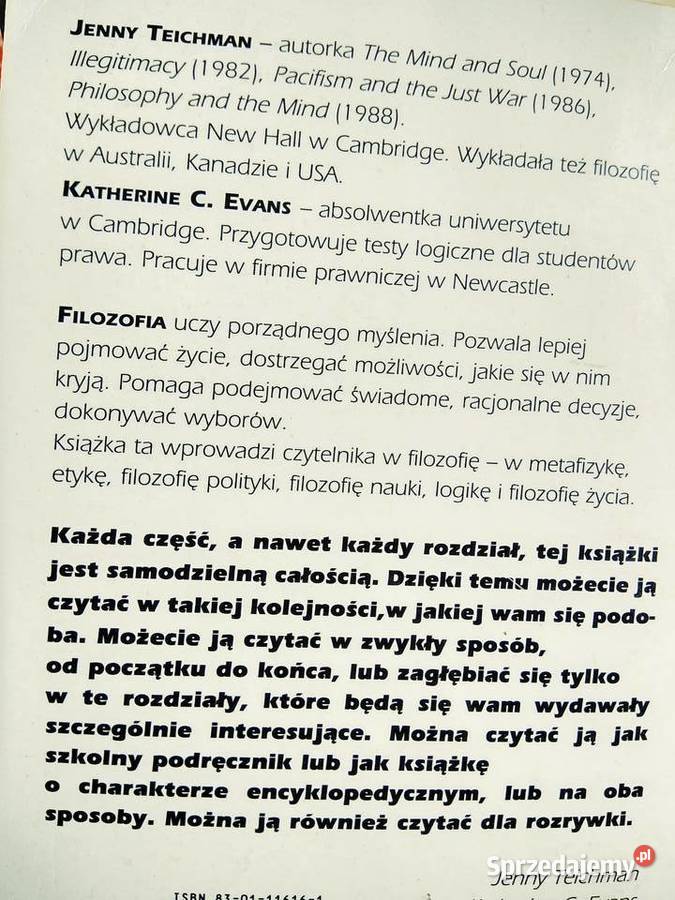 Filozofia wydanie pierwsze książki antykwaryczne Warszawa