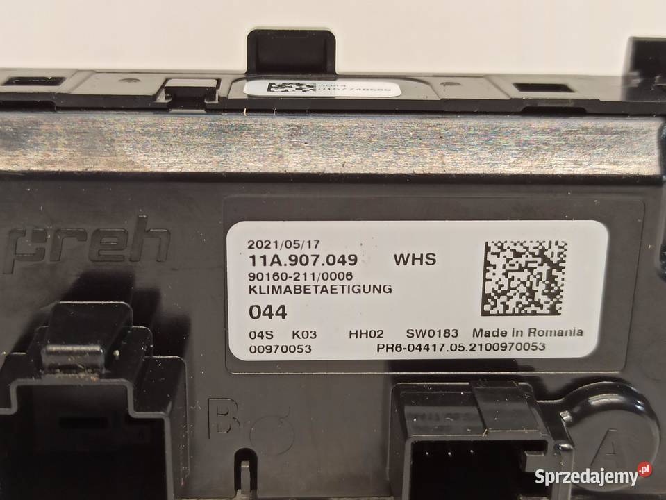 TIGUAN ALLSPACE PANEL KLIMATYZACJI 11A907049 Panele sterowania, przełączniki dolnośląskie sprzedam