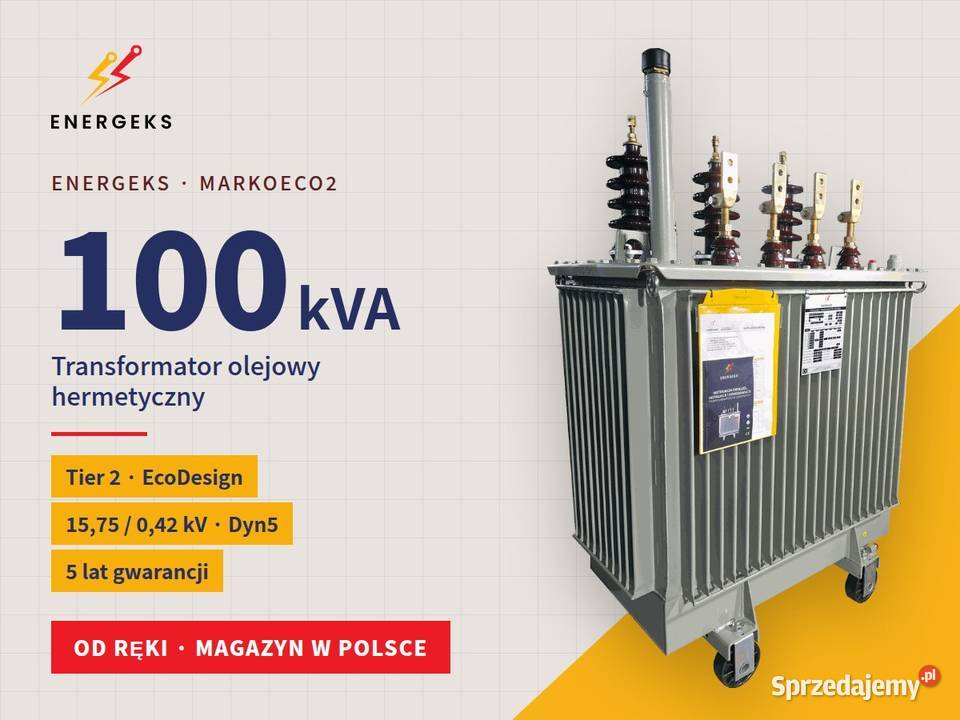 Transformator SNnN 100 kVA Dyn5 nowy z magazynu