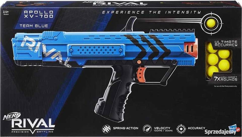 NERF RIVAL APOLLO XV 700 BLUE Blaster DUŻA 14 lat+ Mogilany