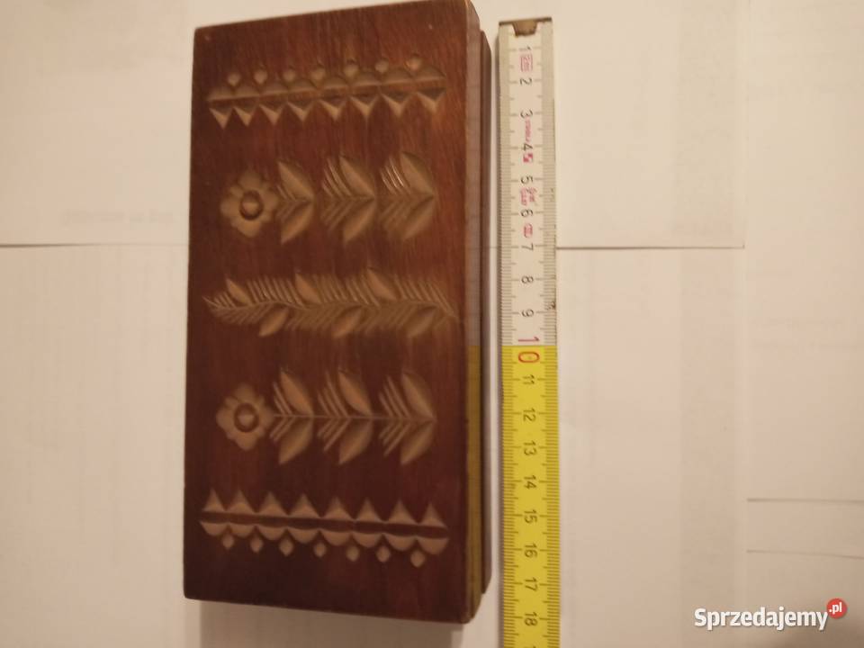 Szkatułka drewniana PRL Szczecinek