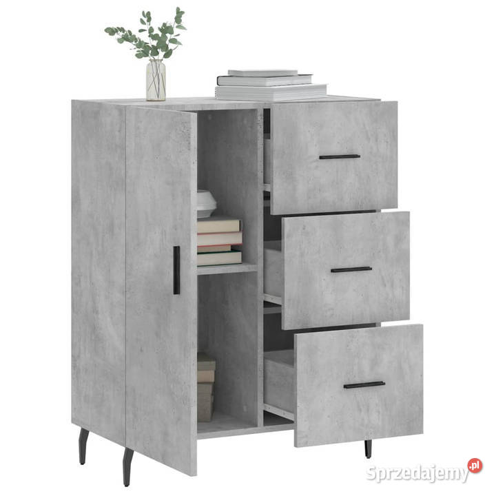 Szafka szarość betonu 695x34x90 materiał Warszawa