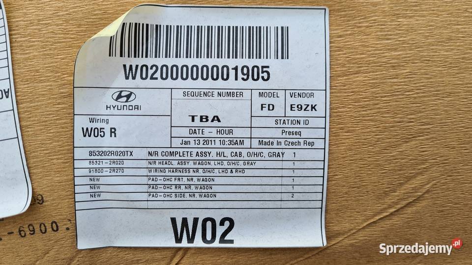 Hyundai I30 cw 1 Lift kombi podsufitka tapicerka Podsufitki dolnośląskie Legnica sprzedam