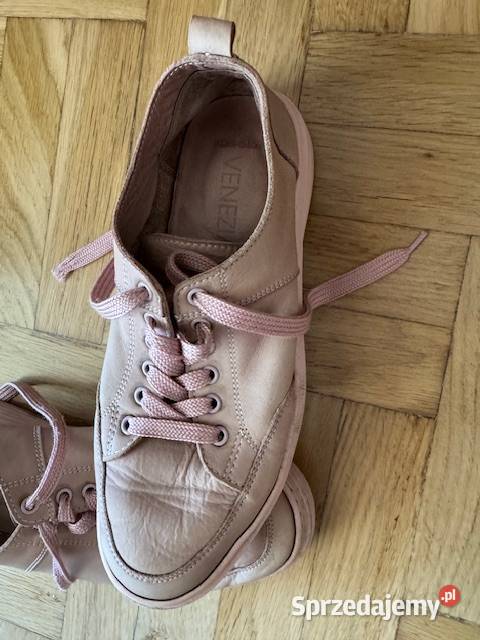 Buty damskie Venezia 37 różowe ze skóry