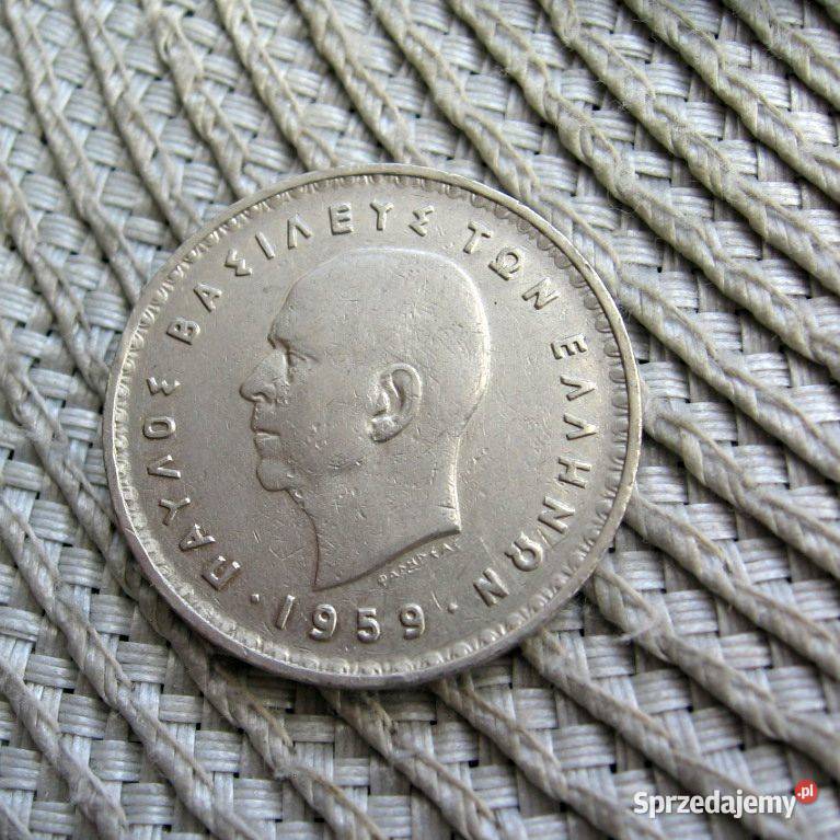 Grecja 10 Drachma 1959r Król Paweł I Numizmatyka