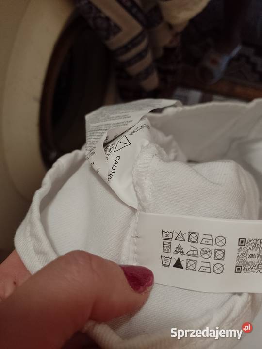 42XL ZARABiała dżinsowa kamizelka z Madrytu biały Kraków