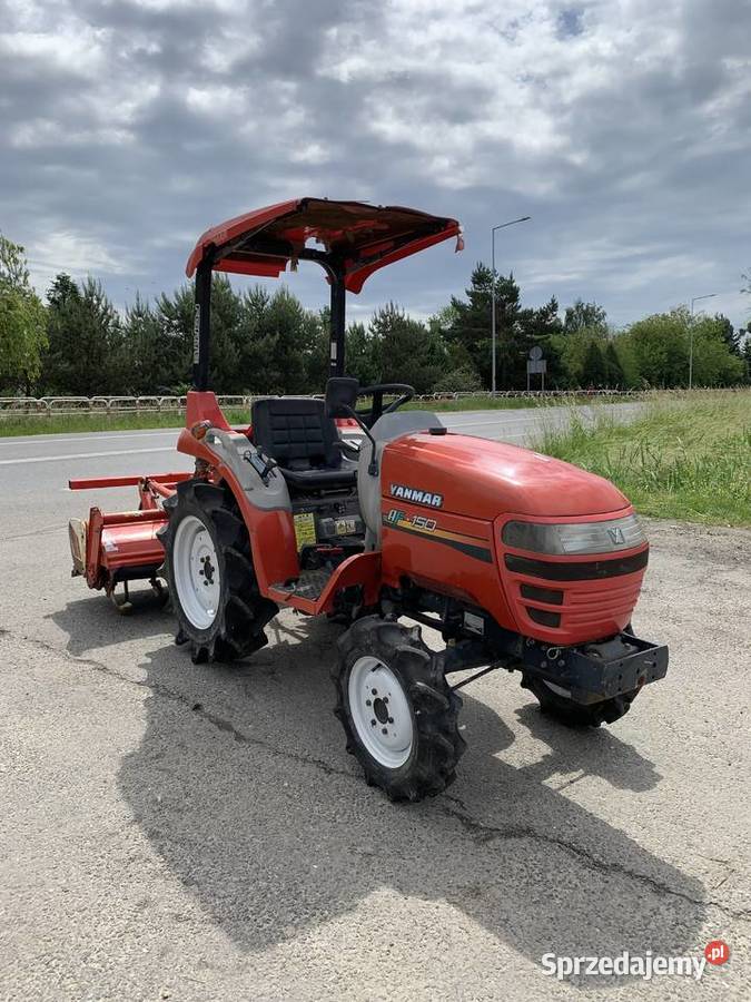 Traktorek Yanmar AF150 z glebogryzarką Wisznia Mała