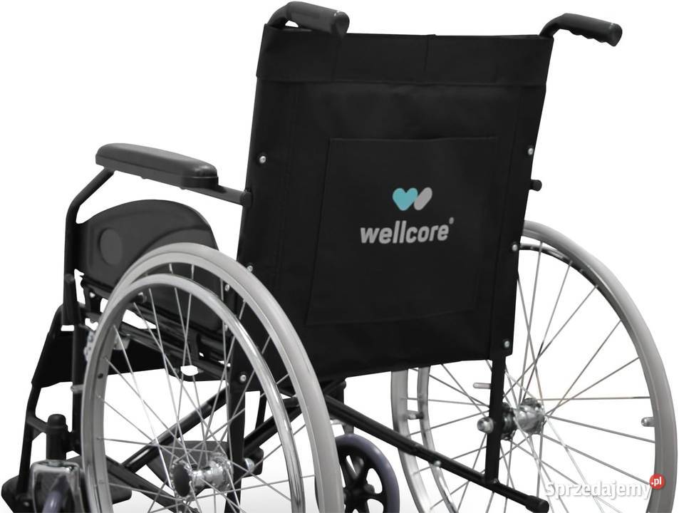 Składany wózek inwalidzki ze stali Wellcore sprzedam