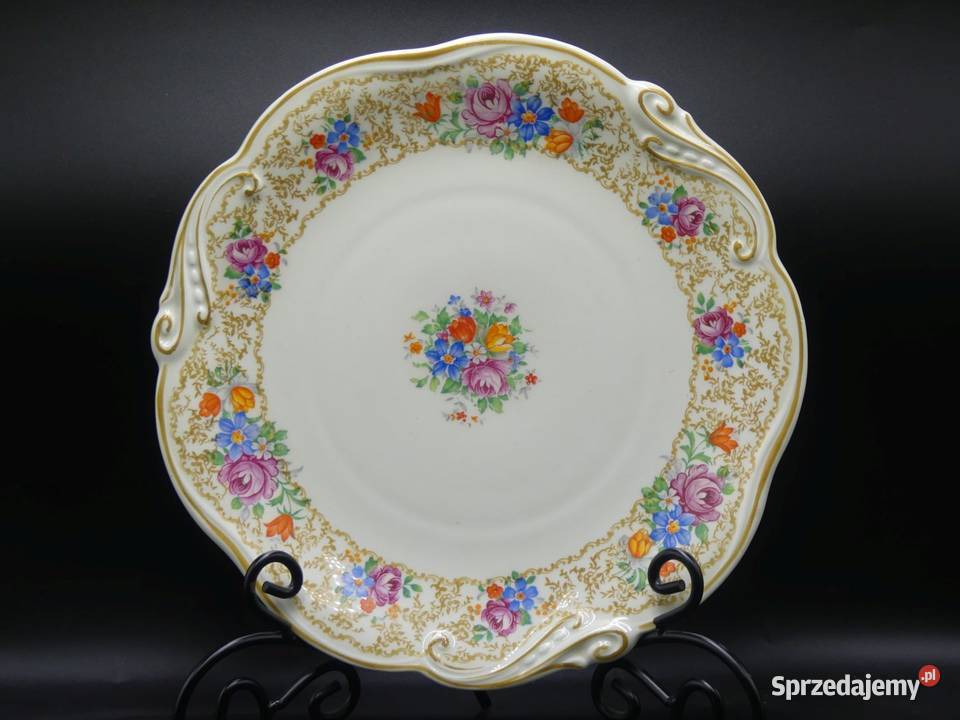 Duża patera Tułowice Tillowitz 30 stan witrynowy