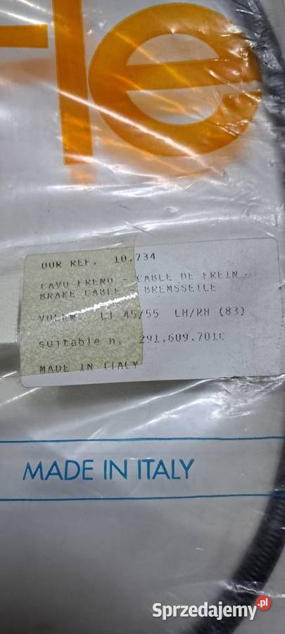 Linka hamulca ręcznego OE 291609701C VW LT 2835 Luzino