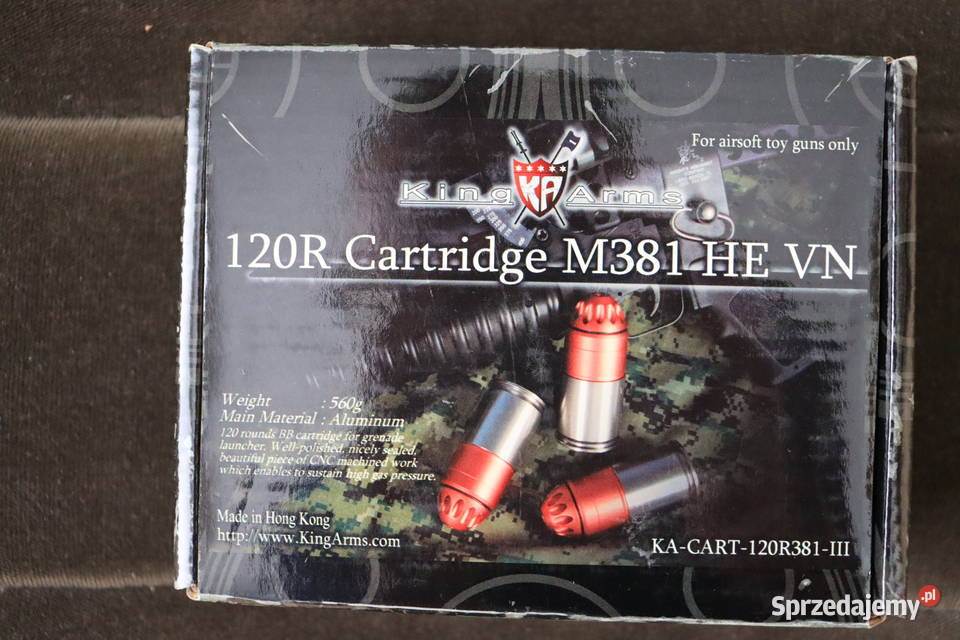 Granat ASG King Arms mazowieckie Warszawa