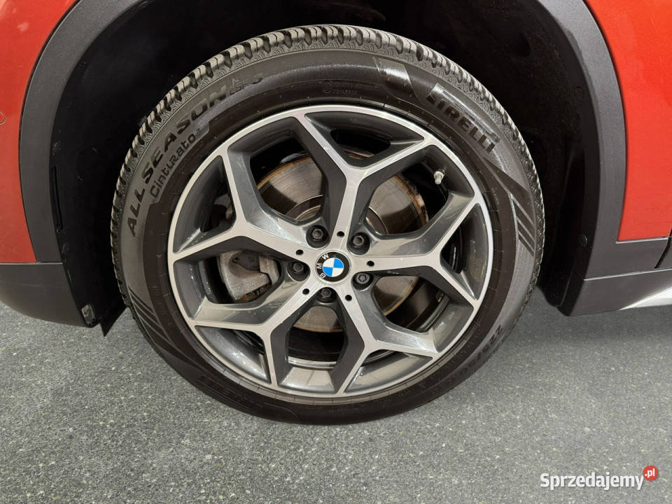 BMW X1 xdrive20d 190 automat 2019 r przebieg 108 podgrzewane fotele Myślenice sprzedam