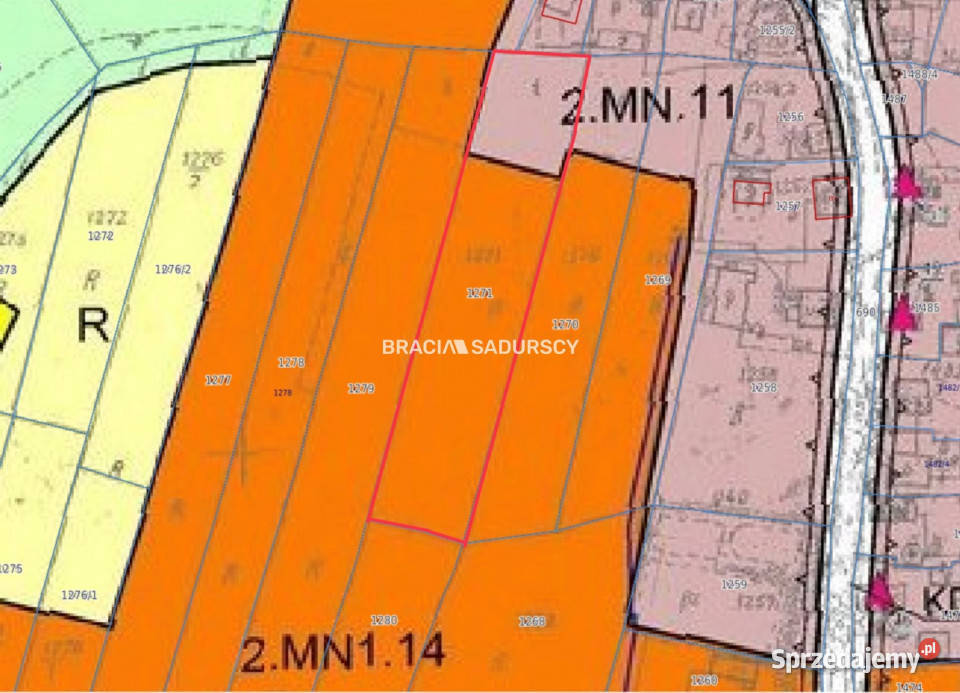 Działka 4300m2 Bratucice