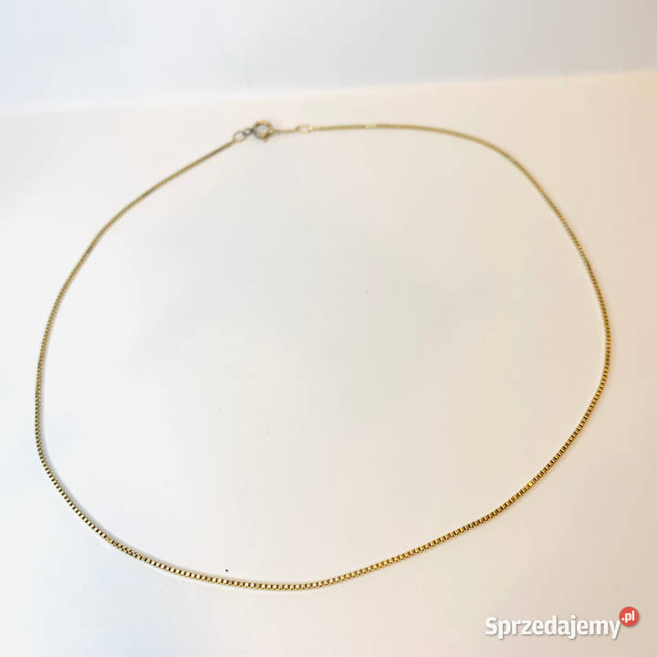 Złoty ŁAŃCUSZEK damski 585 14K WENECJANA 39 mazowieckie