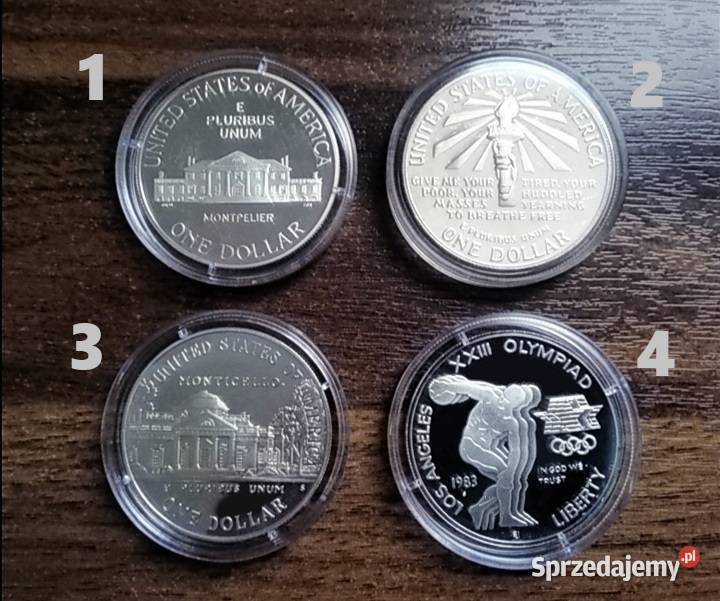 1 dolar USA srebro Madison Statua Wolności opolskie Opole