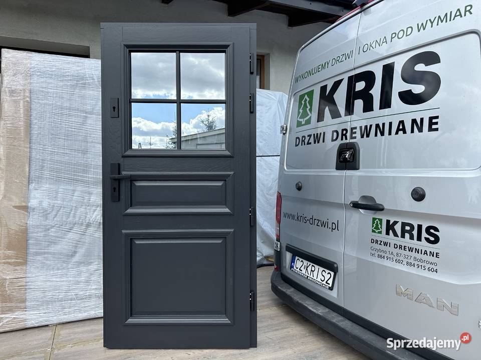 Drzwi RĘKI zewnętrzne drewniane ANGIELSKIE kujawsko-pomorskie