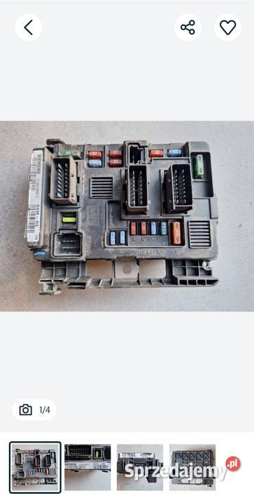Moduł BSM B3 Skrzynka bezpieczników Citroen Piotrków Trybunalski