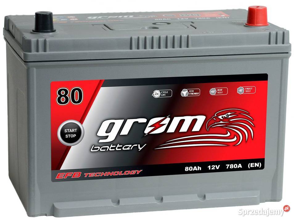 Akumulator Grom EFB 80Ah 780A osobowe Układ elektryczny Rybnik sprzedam
