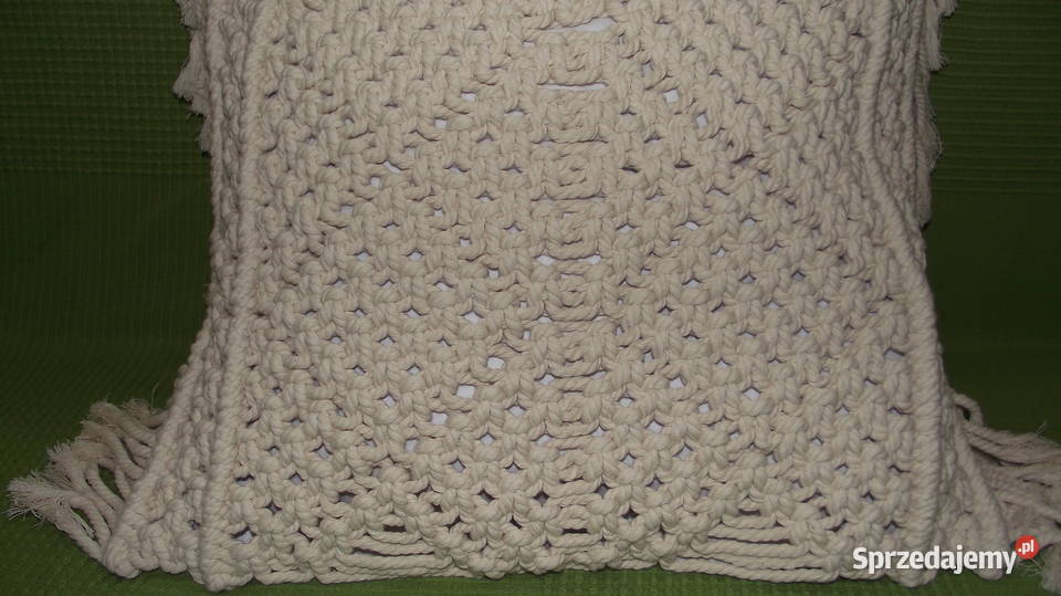 Poszewka makrama Dekoracje i ozdoby Leźnica Wielka-Osiedle