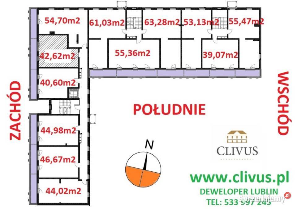 sprzedaży mieszkania 4065m2 2 pokojowe Lublin sprzedam