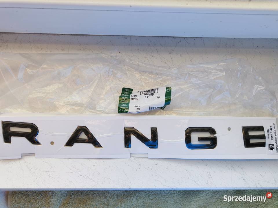 Emblemat znaczek Range Rover na maskę NOWY osobowe Zagórowa