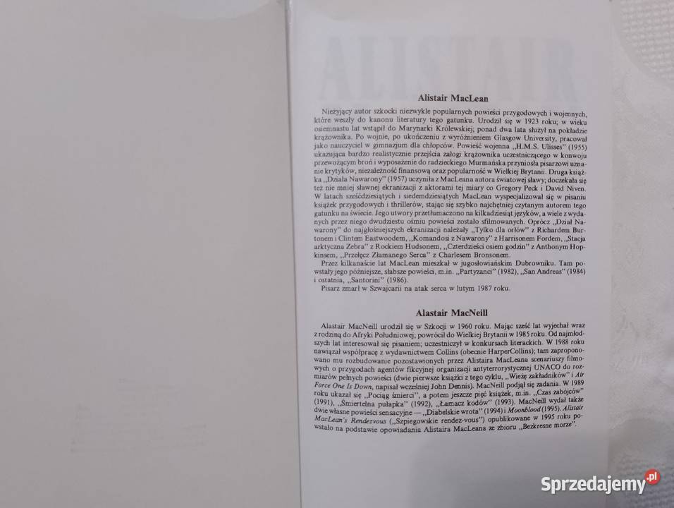 Książka SZPIEGOWSKIE Rendez Vous A MacLean i miękka wielkopolskie Oborniki