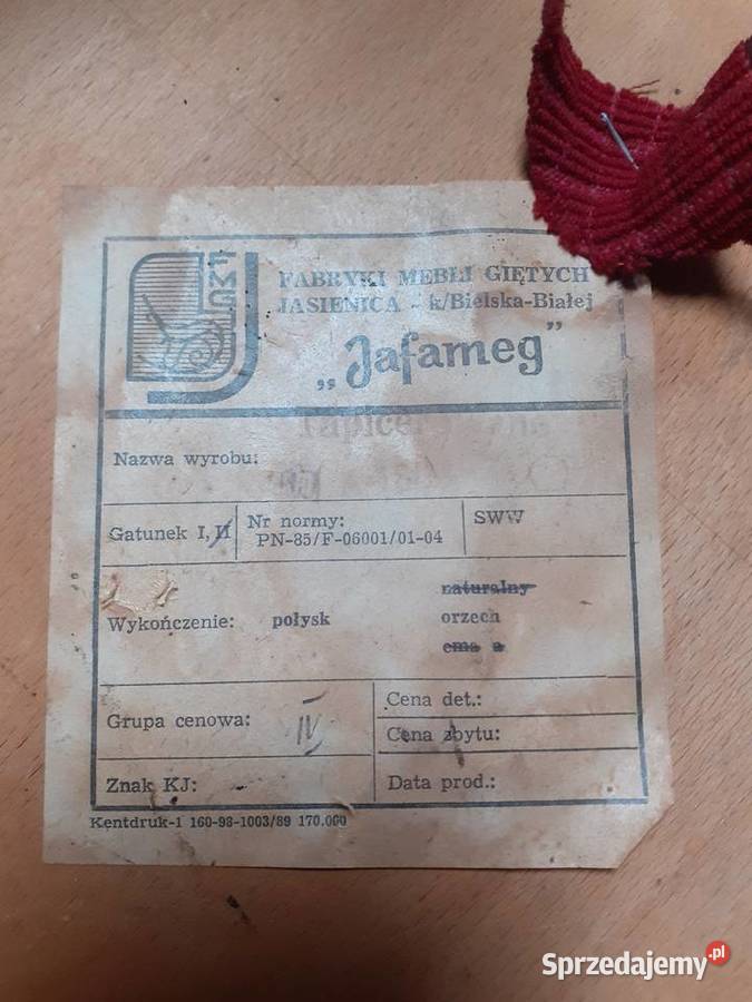 Krzesla z Fabryki Mebli Gietych Jasienica Zaborze