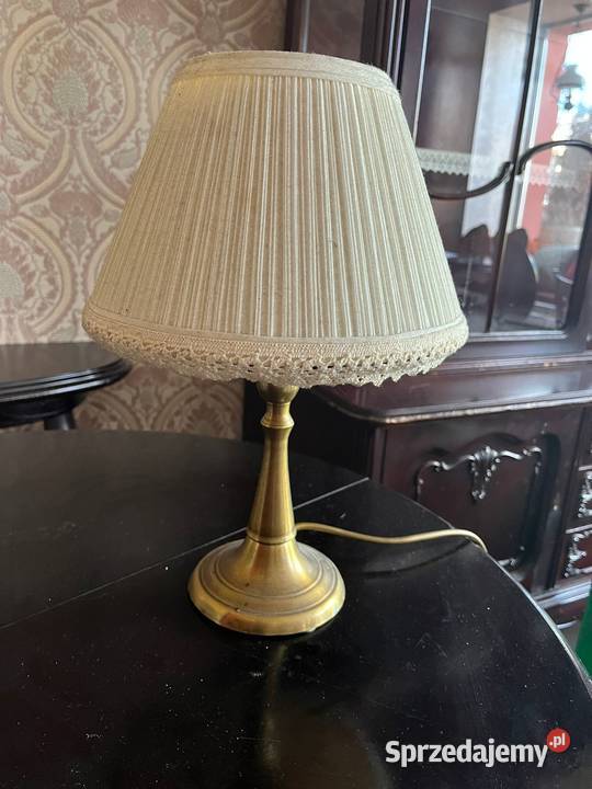 Elegancka lampa stołowa MOSIĘŻNA NOGA Pszczyna