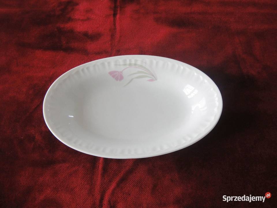 Półmisek porcelanowy owalny Bogucice PRL Kielce