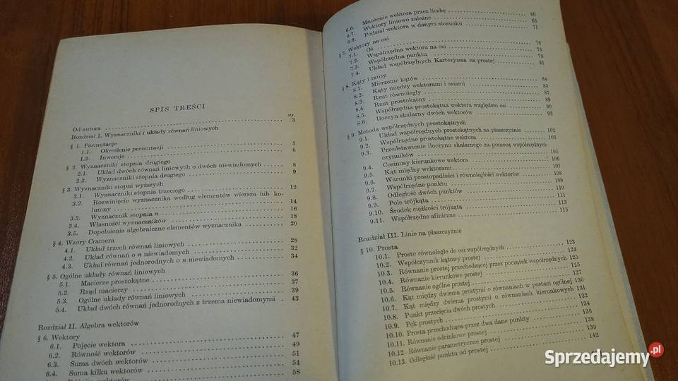 Elementy rachunku wektorowego i geometrii Gdańsk