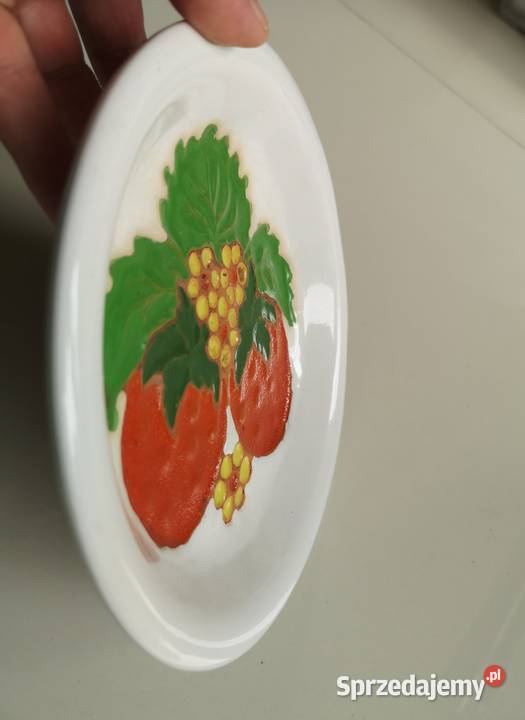 Talerz Truskawki vintage Estonia Toruń