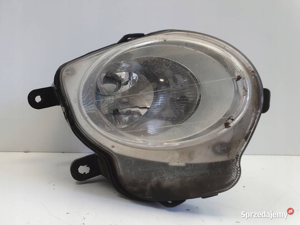 Fiat 500 PRAWY PRZEDNI HALOGEN Przód 45520711 Lusterka zewnętrzne Części samochodowe Rudka