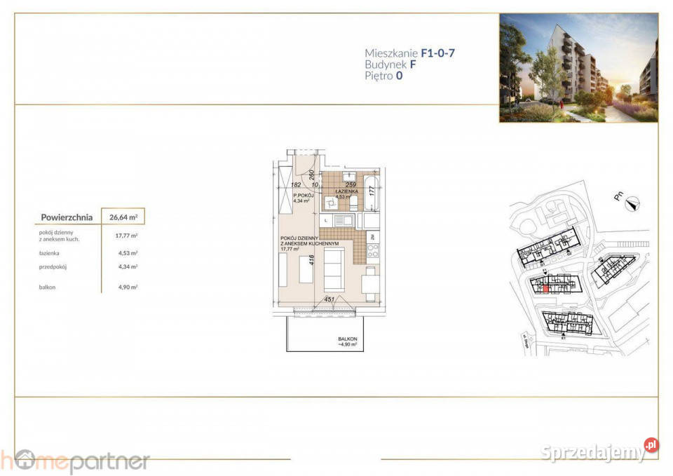 Mieszkanie Wrocław Gnieźnieńska 2664 metry 1 dolnośląskie
