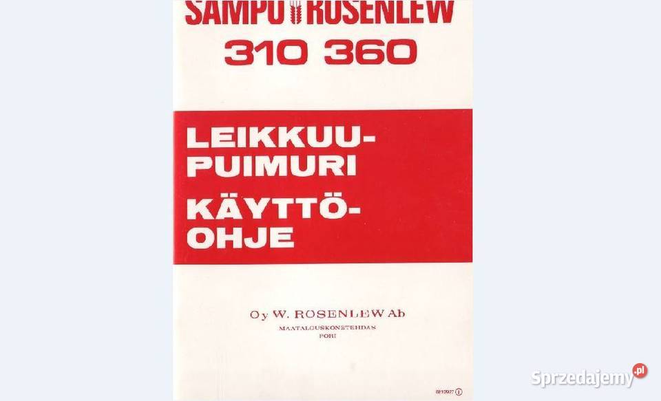 SAMPO SR310 360 instrukcja obsługi katalog Kielce